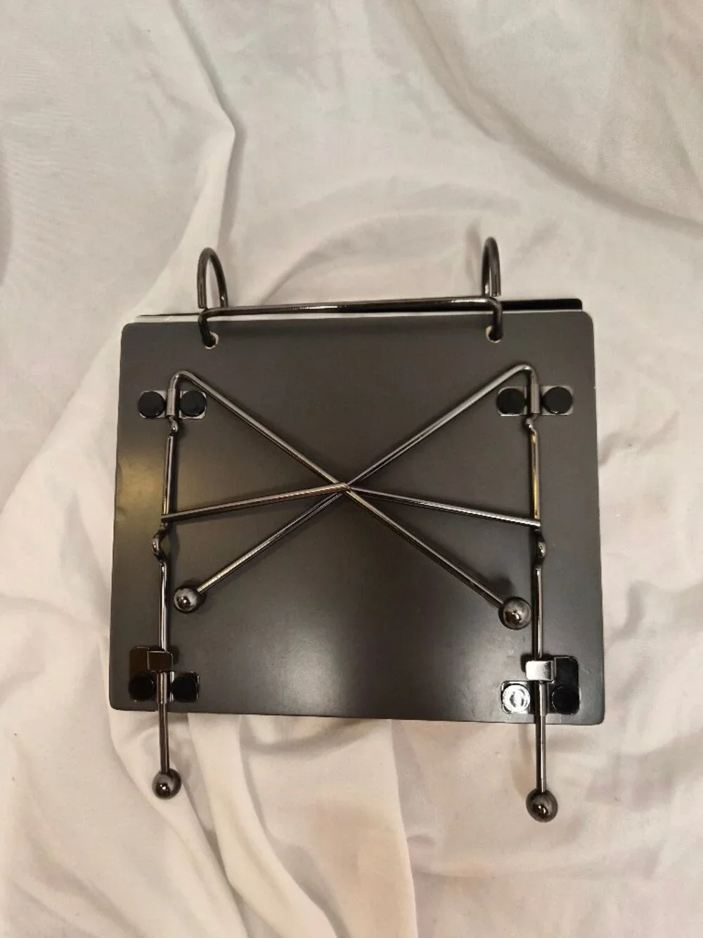 Vintage Y2K 2002 Burnes of Boston Bronze Baby Photo Album Desktop Display Stand